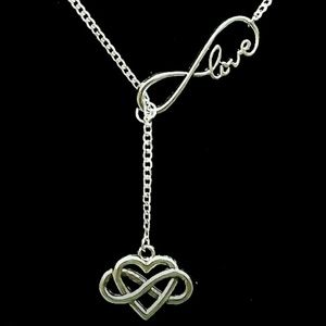 Silver Infinity Heart "Forever Love"  Necklace Gift